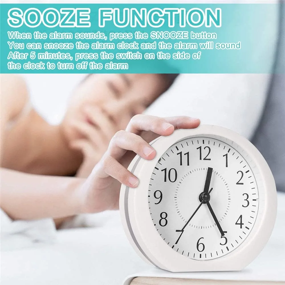 silent alarm clock small 3
