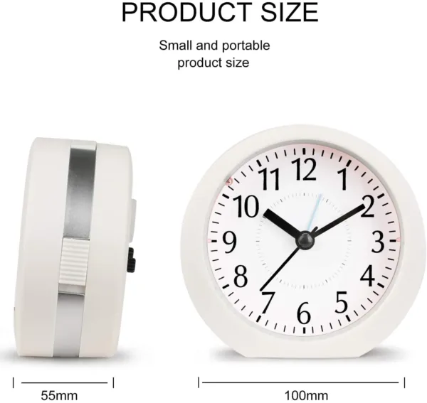 silent alarm clock small 6