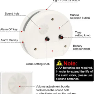 silent alarm clock small 7