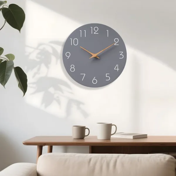 silent wall clock inch 4