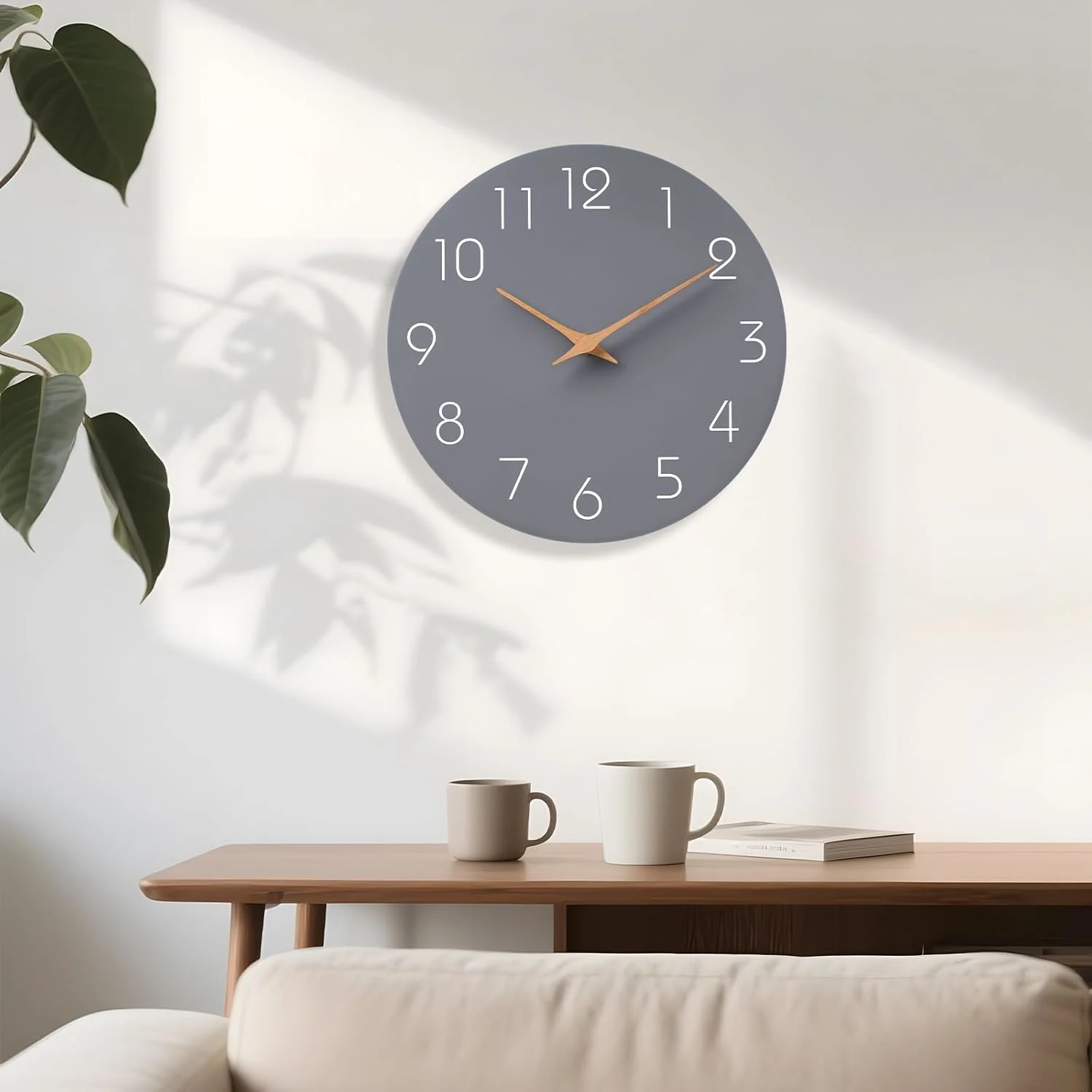silent wall clock inch 4