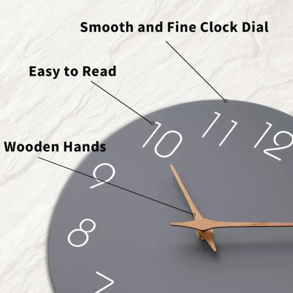 silent wall clock inch 6