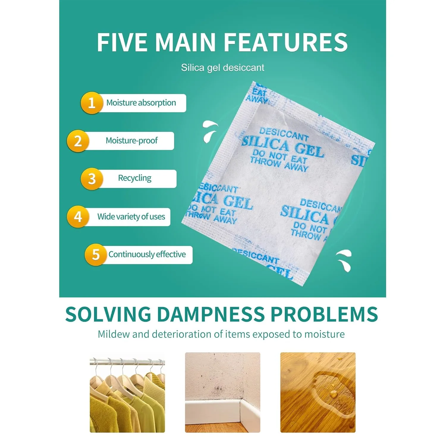 silica gel desiccant packets 3