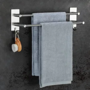 silver towel rack 7