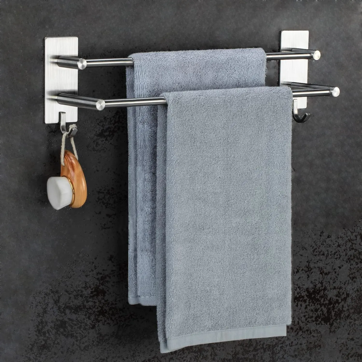 silver towel rack 7