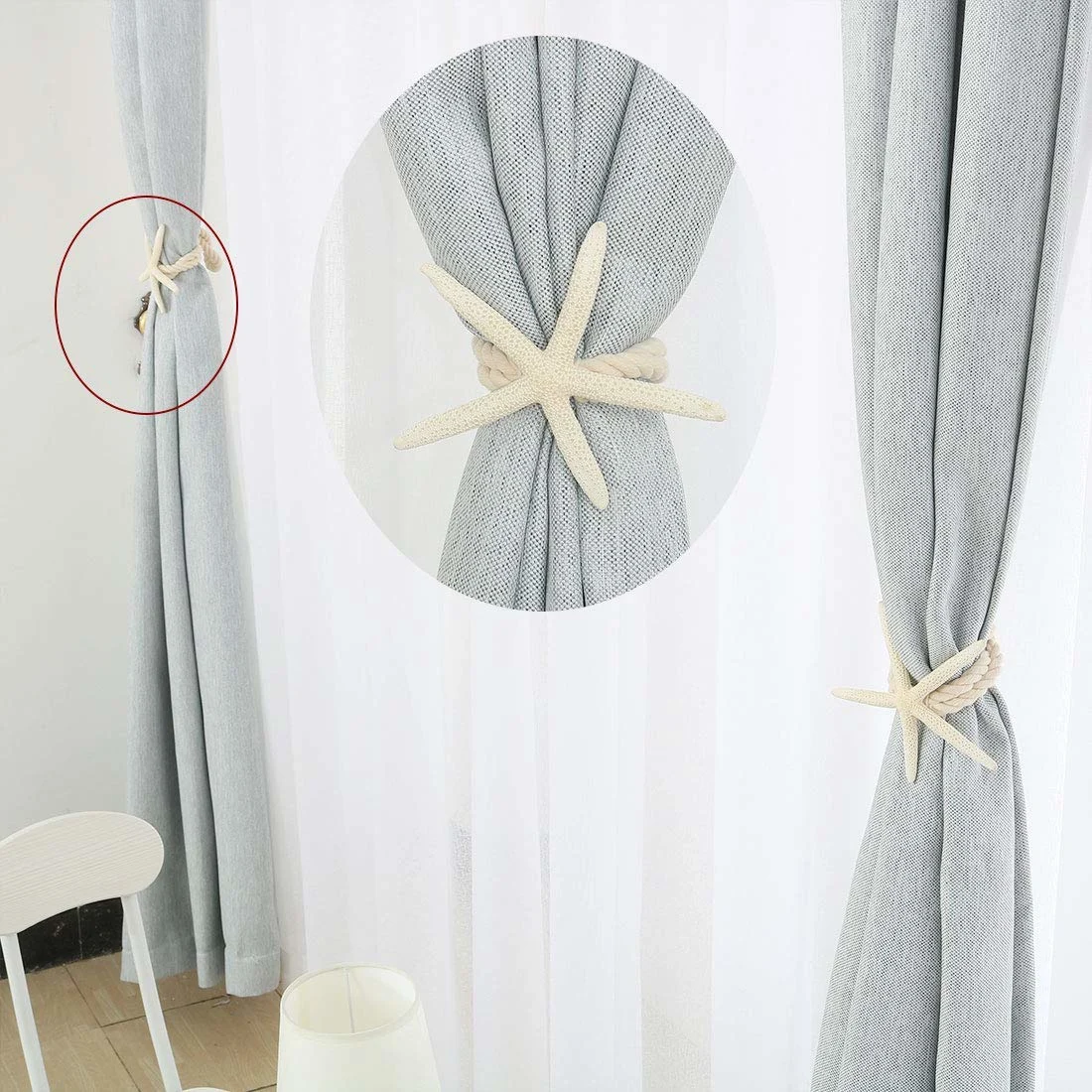 starfish curtain tiebacks 2