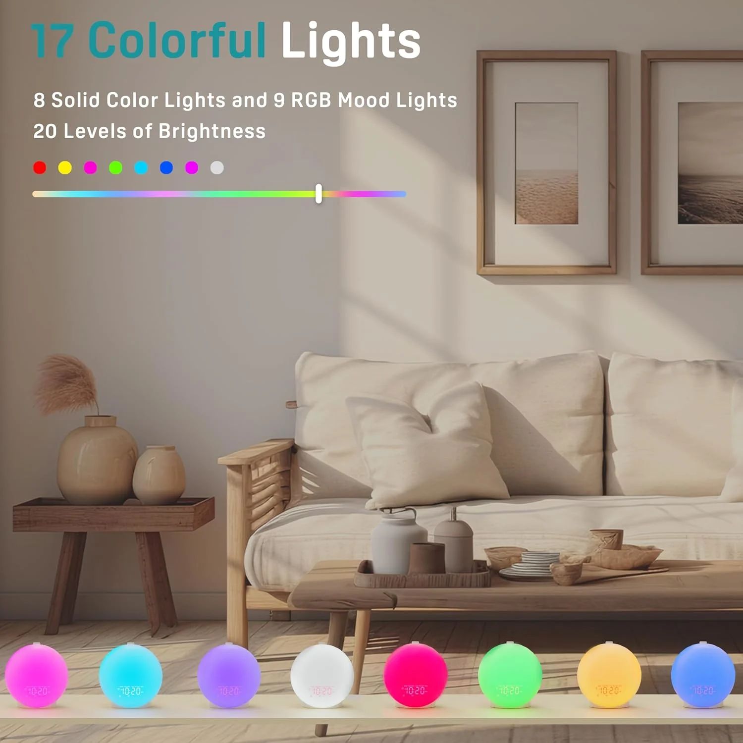 sunrise alarm clock white 6