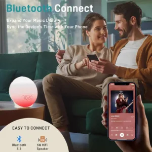 sunrise alarm clock white 7