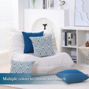 throw pillow covers blue 3