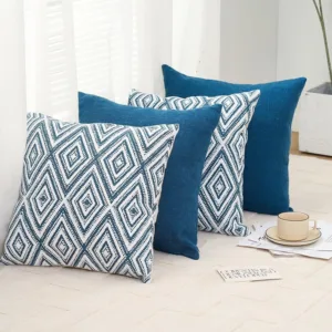 throw pillow covers blue 4