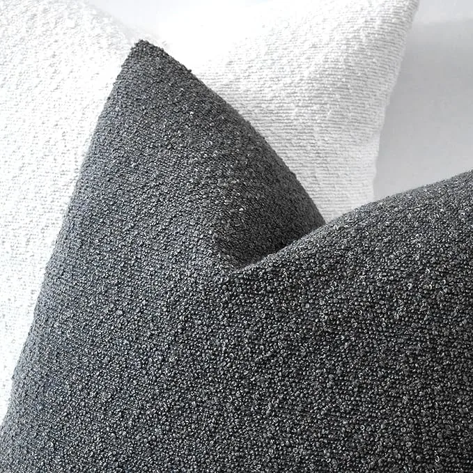 throw pillow covers boucle 3