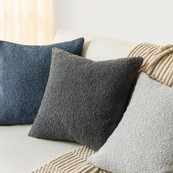 throw pillow covers boucle 4