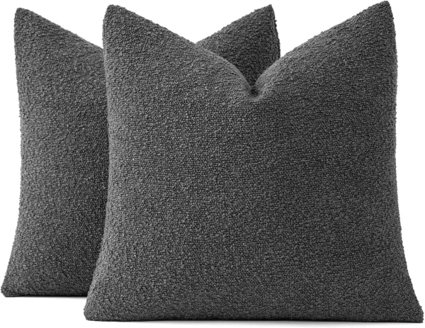throw pillow covers boucle 5