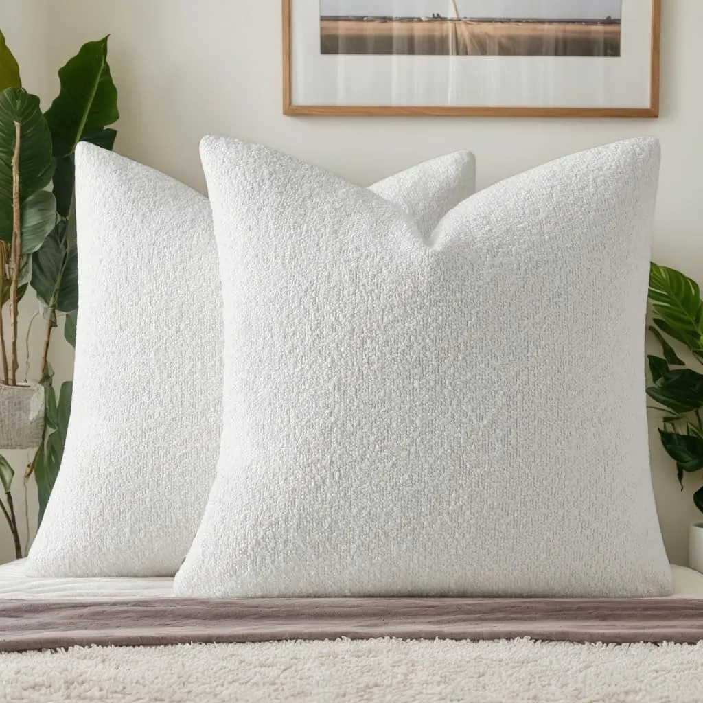 throw pillow covers boucle 7