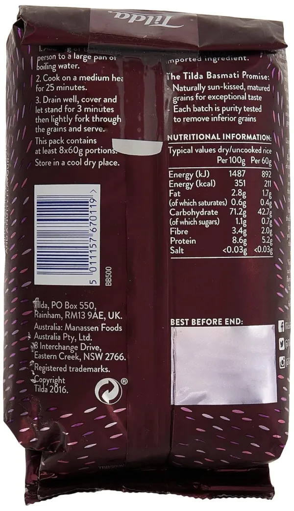tilda wholegrain basmati rice 3