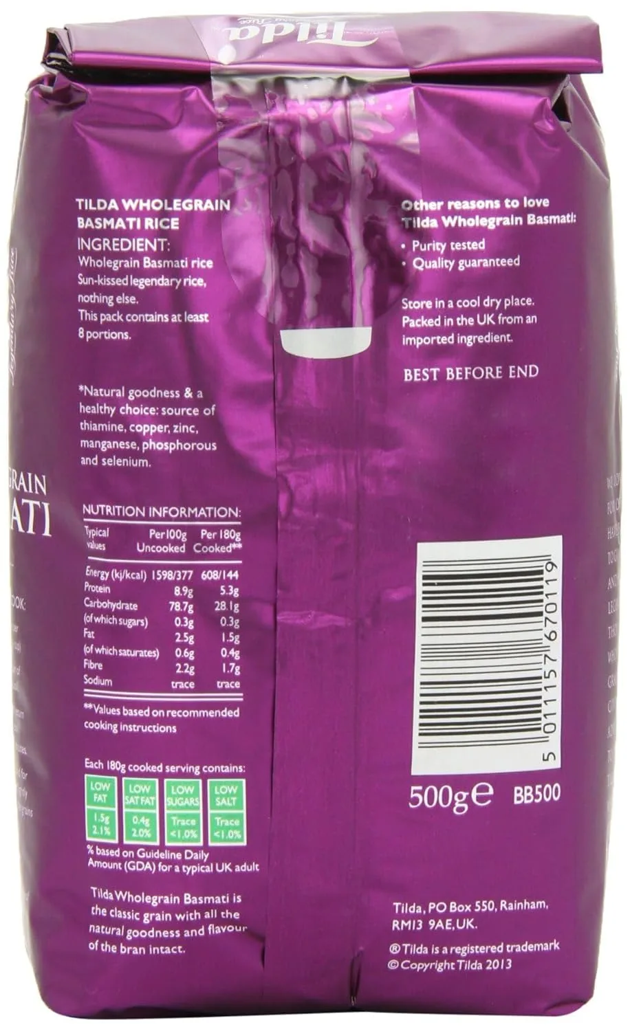 tilda wholegrain basmati rice 4