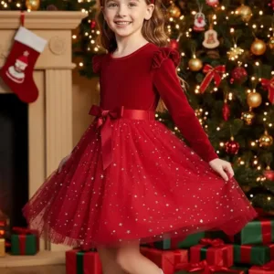 toddler girls christmas dress 4