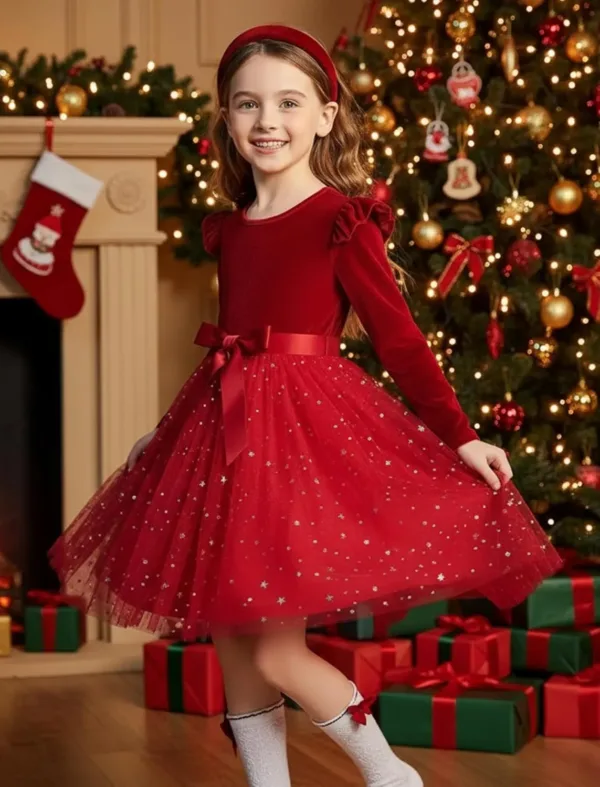 toddler girls christmas dress 4