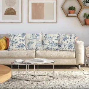 toile pillow covers 3