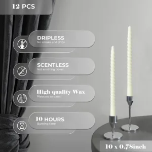 twisted taper candles 2