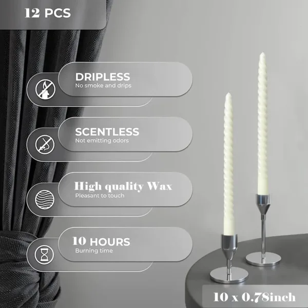 twisted taper candles 2