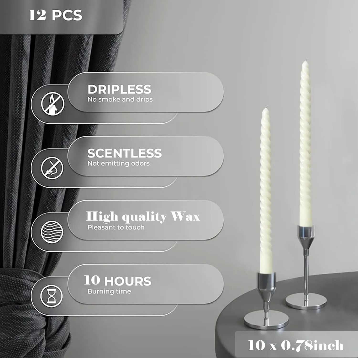twisted taper candles 2