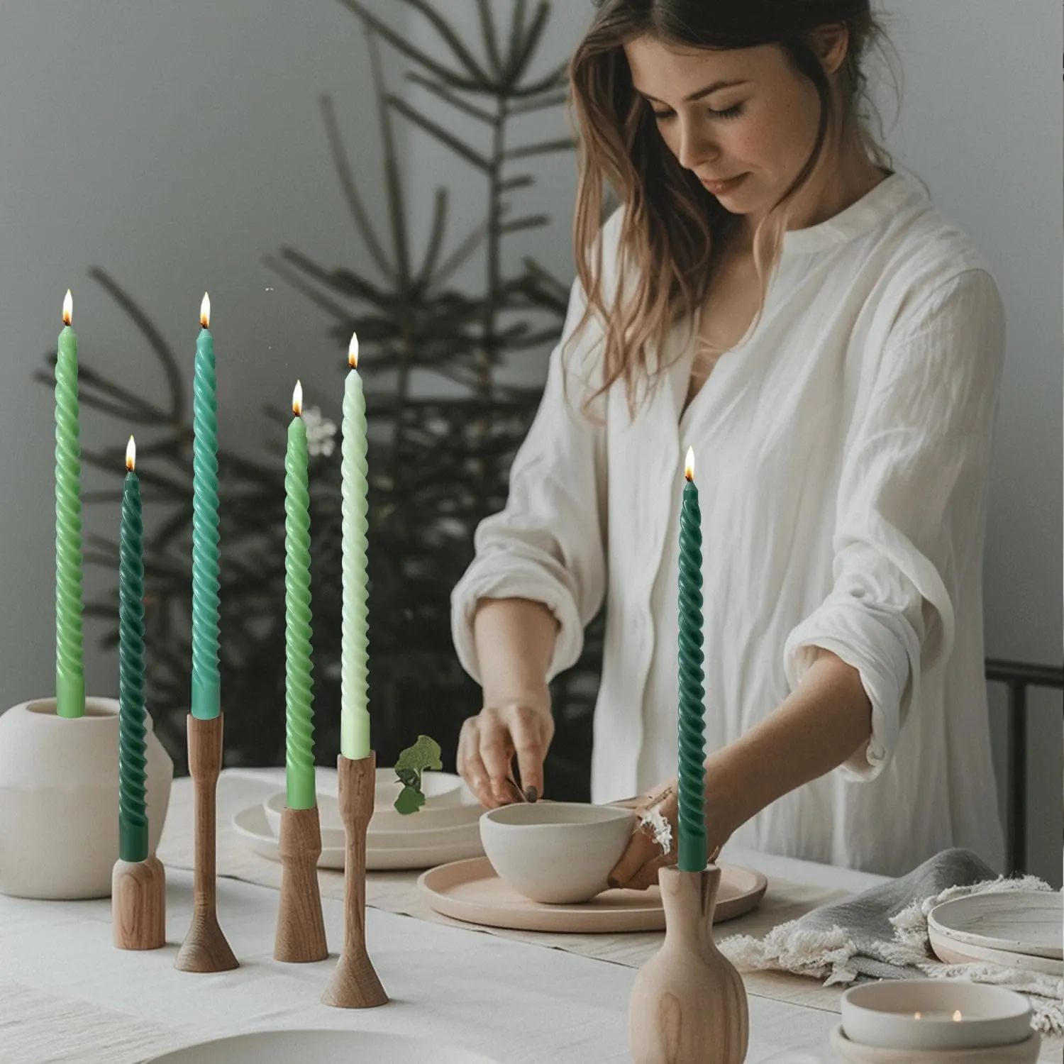 twisted taper candles 7