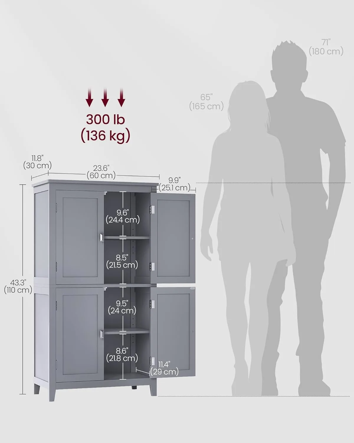 vasagle floor cabinet 3