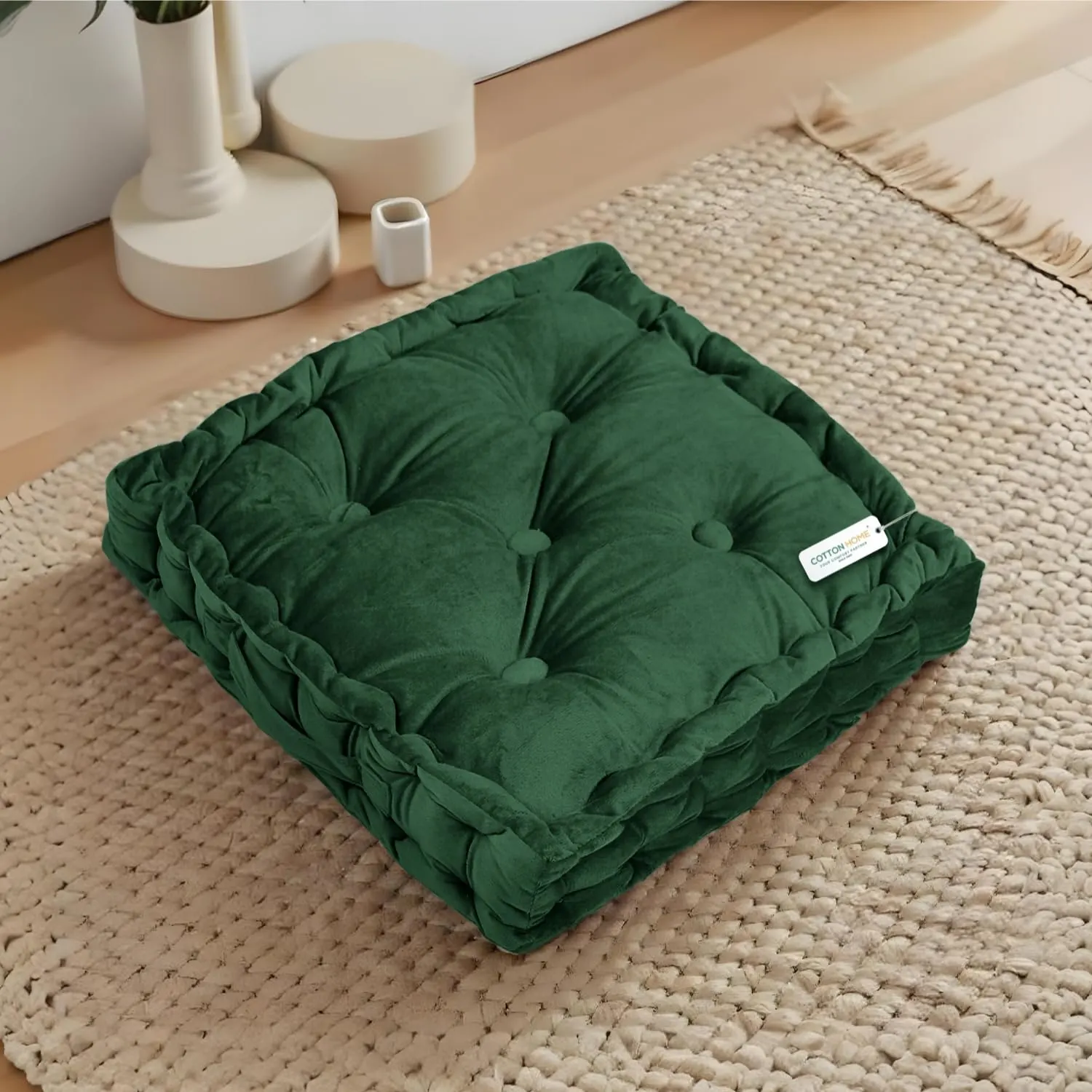 velvet booster cushion chair 2