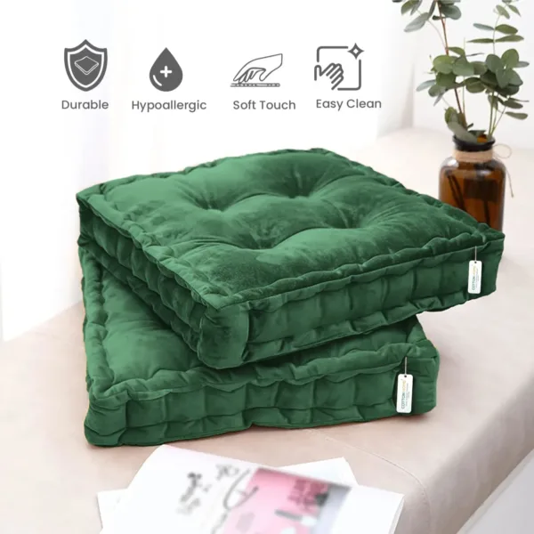 velvet booster cushion chair 5