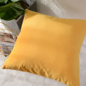 velvet pillow covers lemon 2