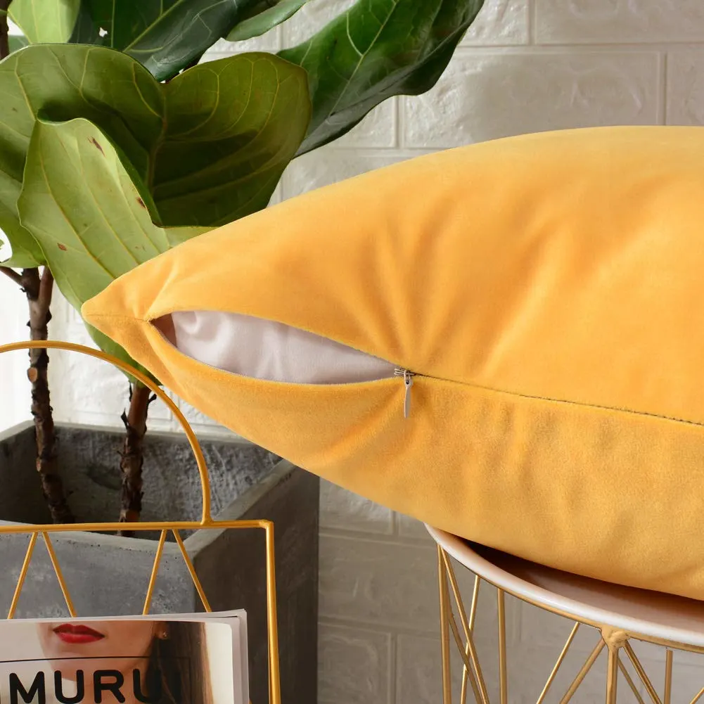 velvet pillow covers lemon 5