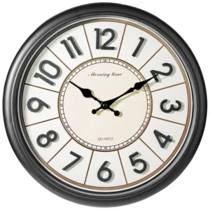 wall clock 3d numerals 1