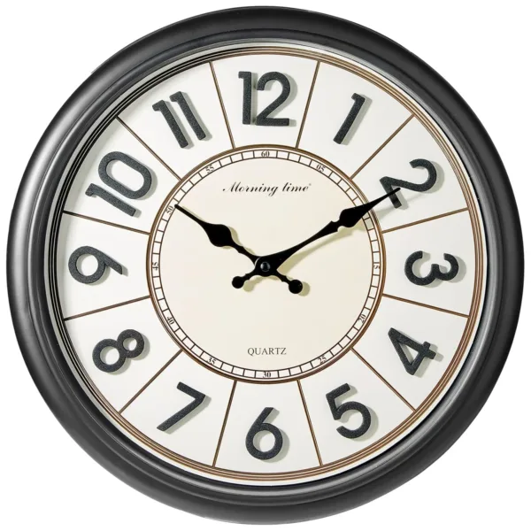 wall clock 3d numerals 1