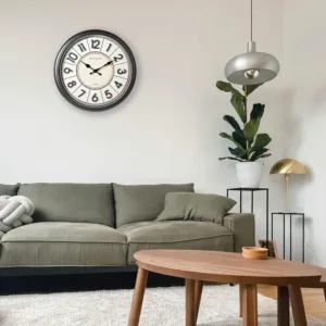 wall clock 3d numerals 6