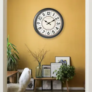 wall clock 3d numerals 7
