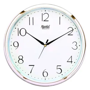wall clock silver rim 1