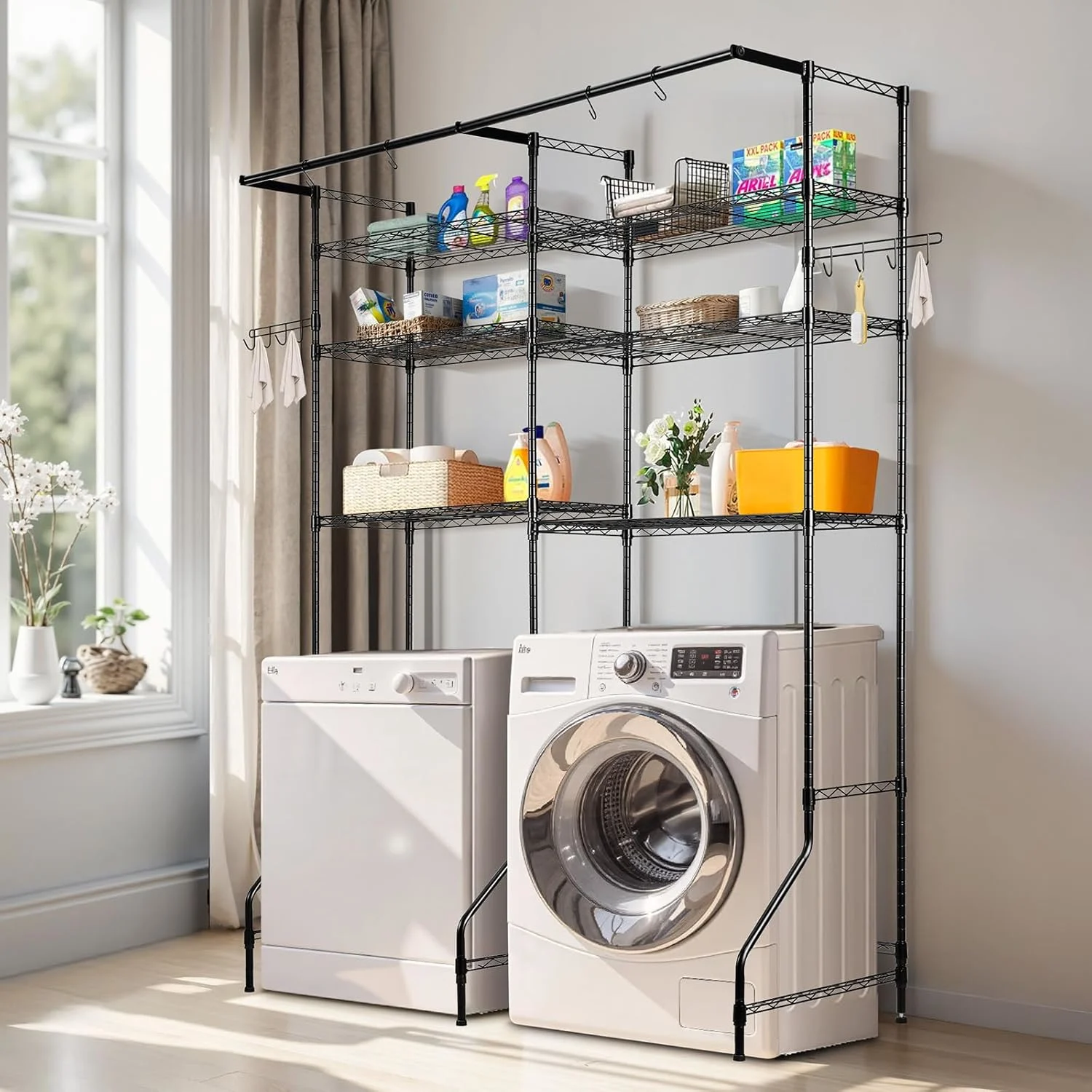 washer dryer storage rack 2
