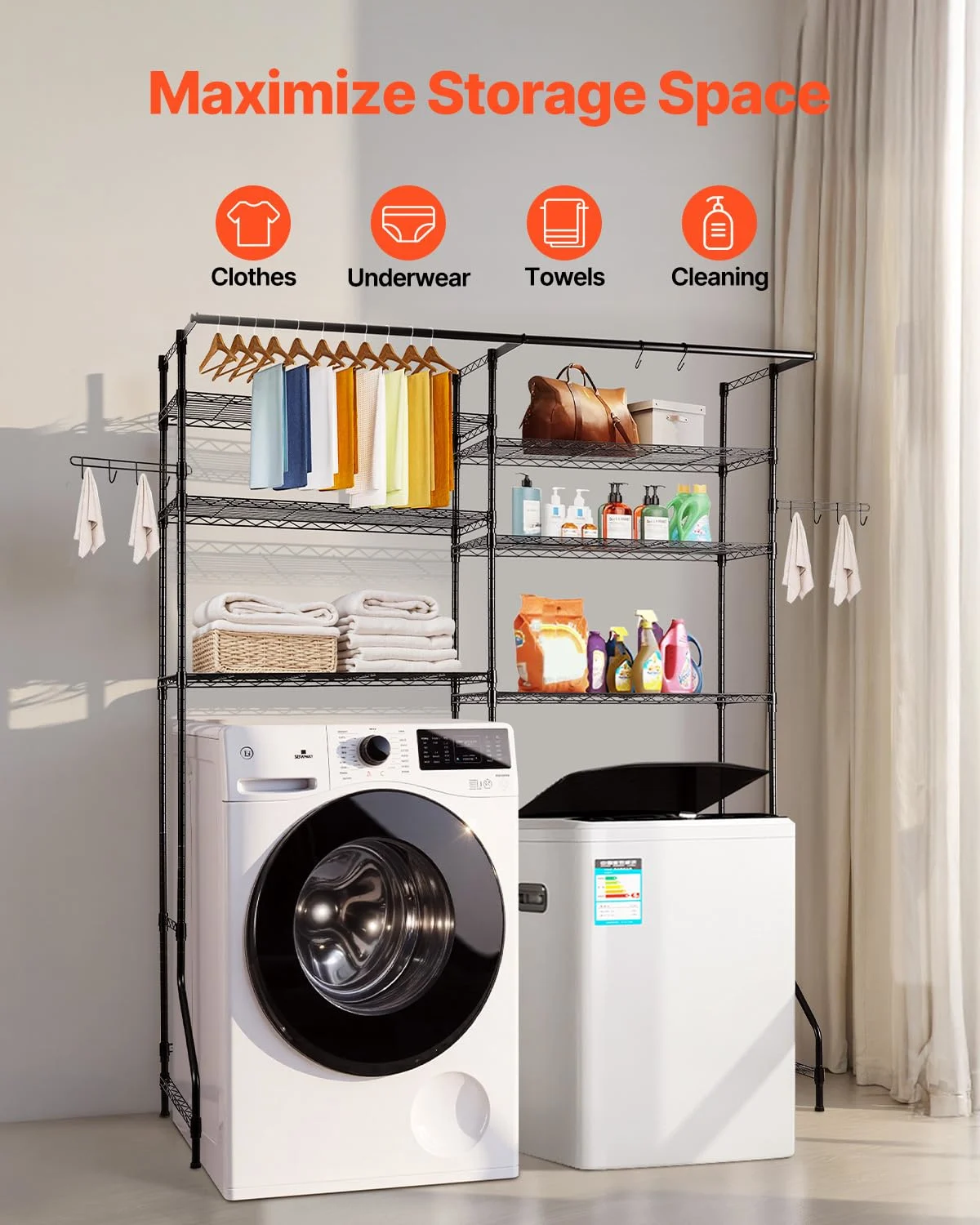washer dryer storage rack 4