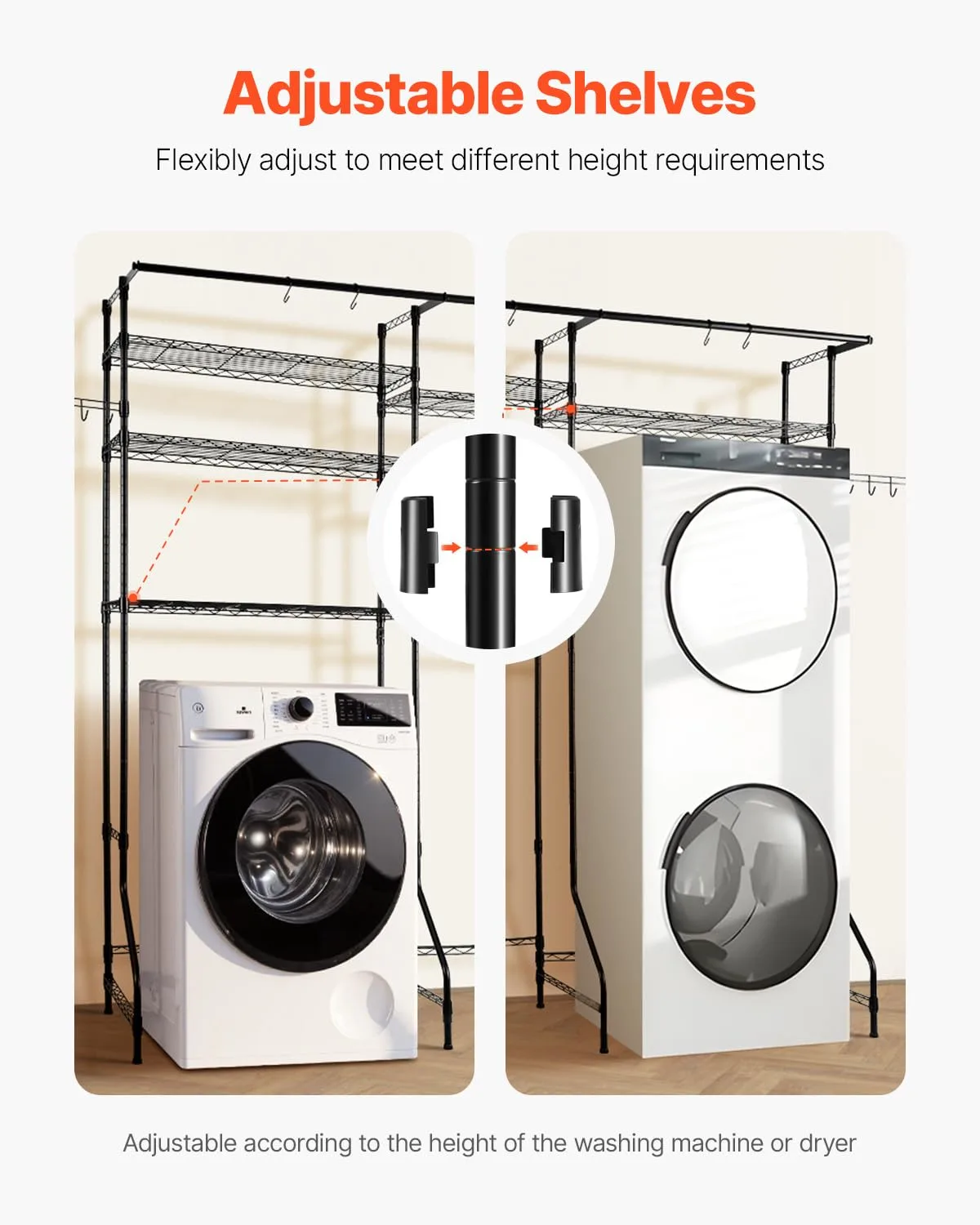 washer dryer storage rack 5