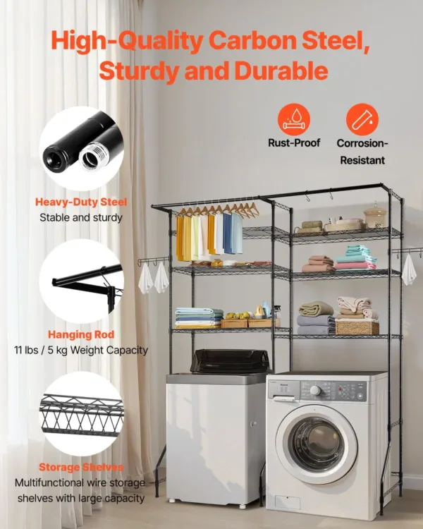 washer dryer storage rack 7