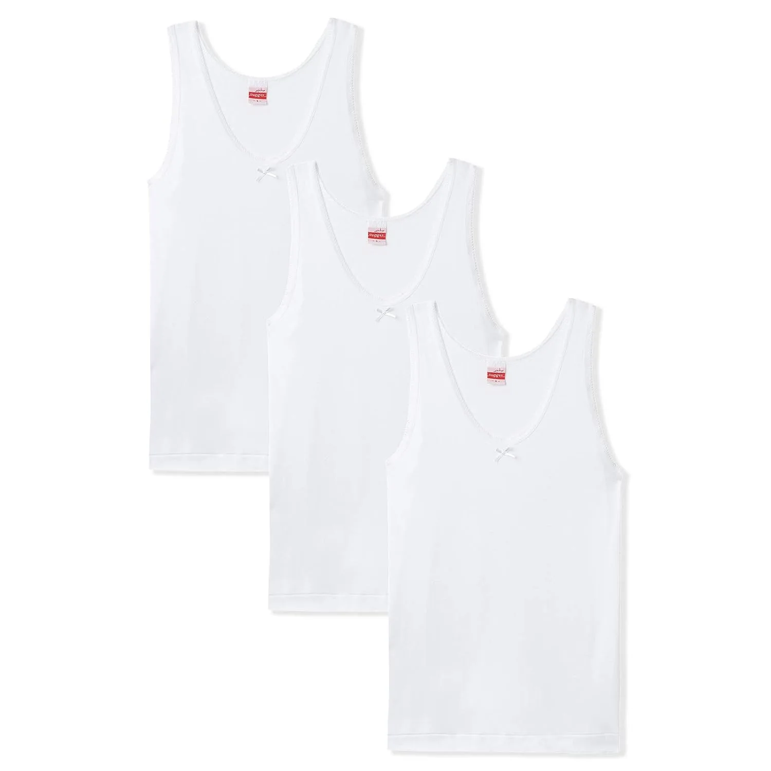 white cotton vest girls 1