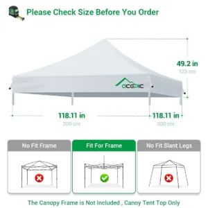 10x10 canopy tent top 2