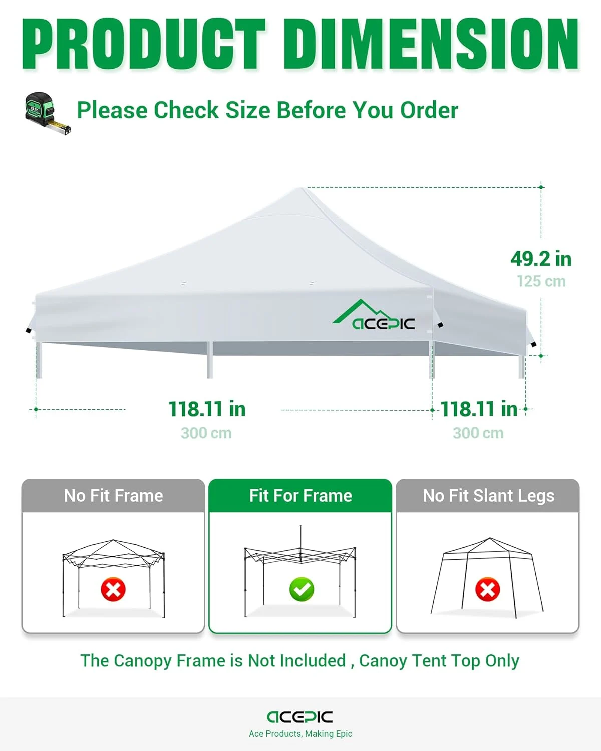 10x10 canopy tent top 2