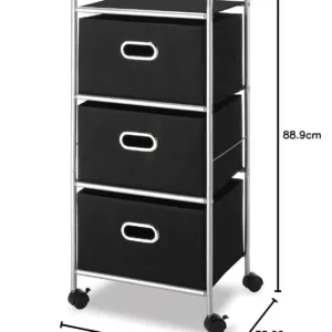 3 drawer rolling cart 7