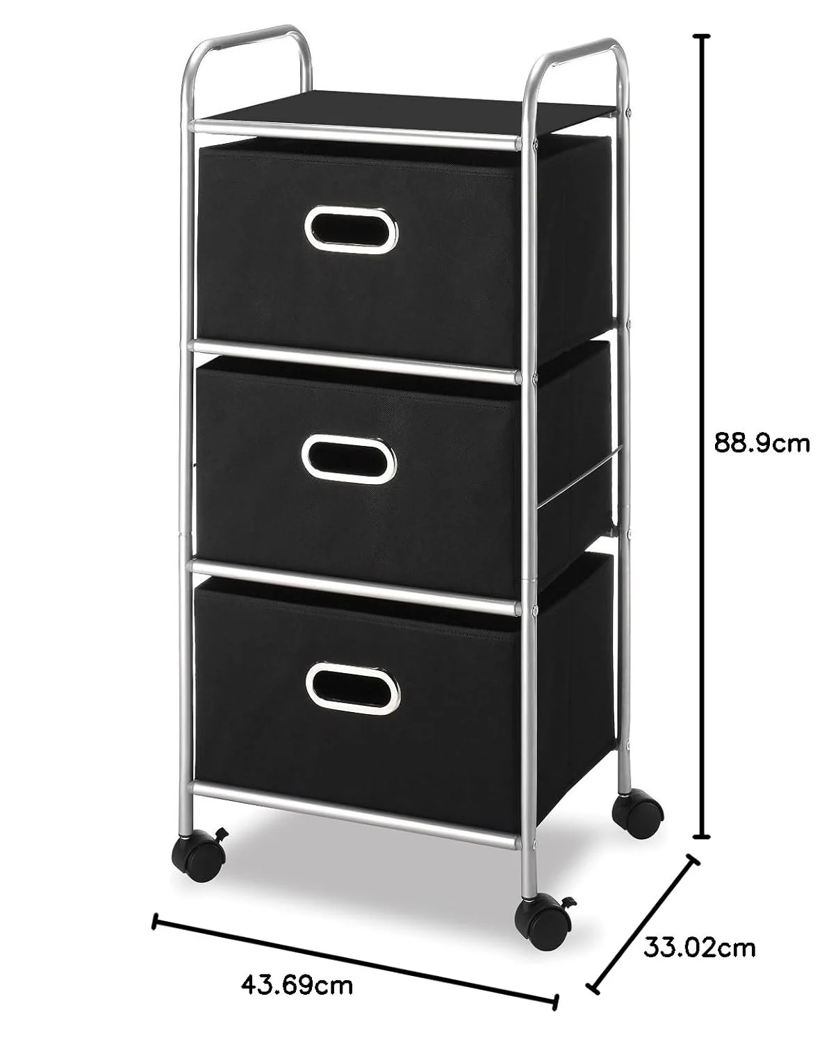 3 drawer rolling cart 7