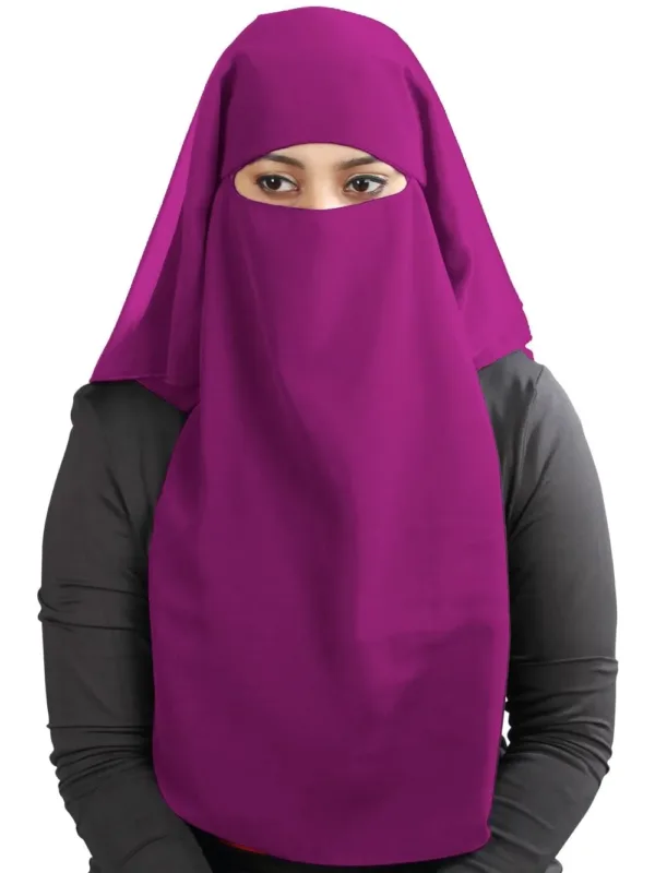3 layer niqab georgette 7