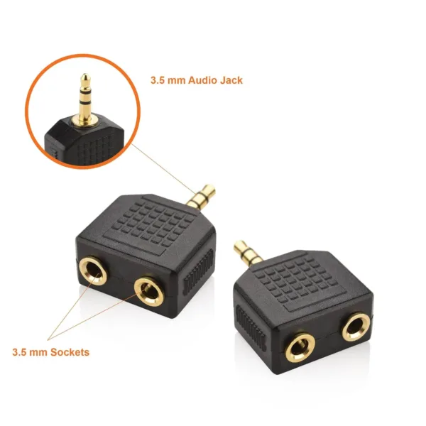 3.5mm headphone splitter 2
