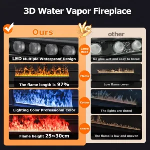 3d flame fireplace 3