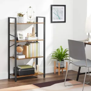 4 tier bookshelf rustic 2